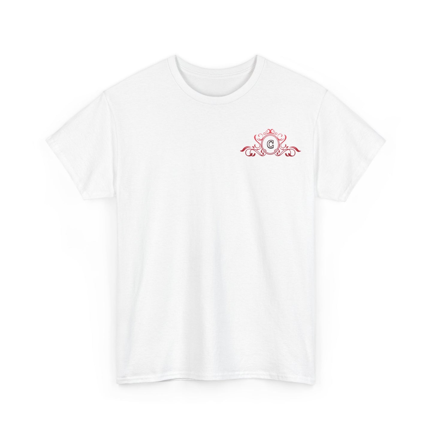 Crimson Crest white Tshirt