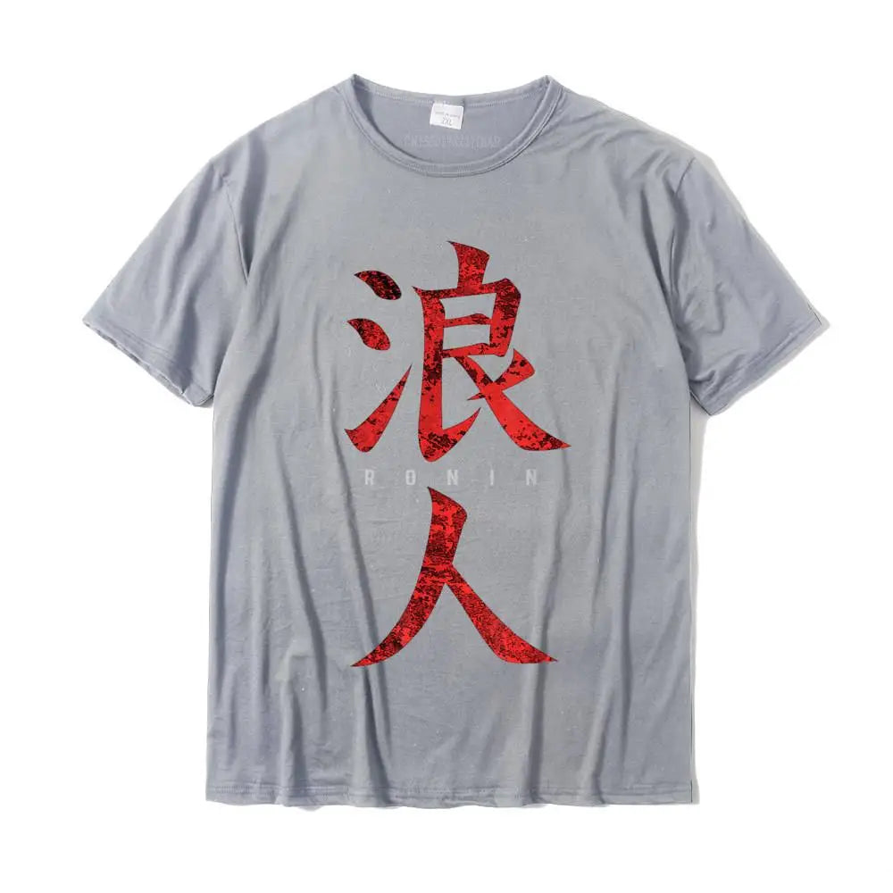 Ronin Samurai Without A Lord T-Shirt Camisas Hombre Cotton Tops Shirt For Men Design Tshirts Custom Oversized Christmas