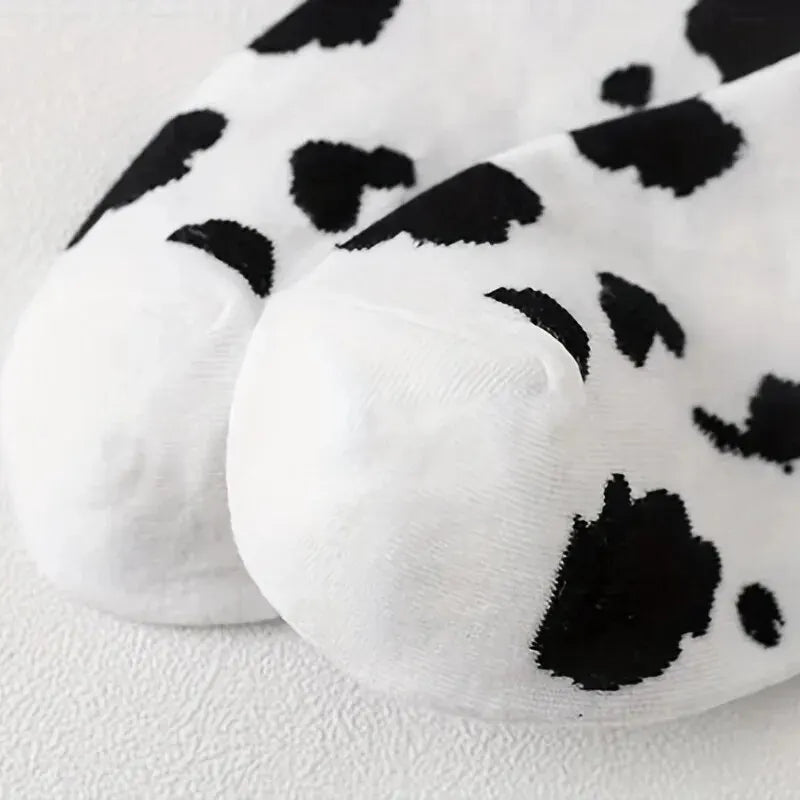 10 Pairs Womens Socks Lovely Cow Pattern Short Socks Creative Printing Socks Ankle Sock Casual Sports Socks