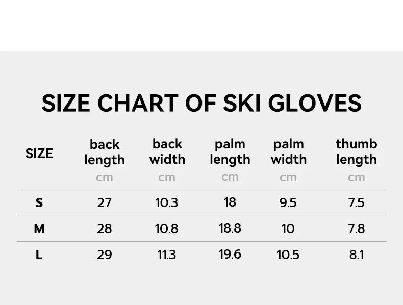 Vector Women's Men's Outdoor Double Board Snowboarding Waterproof Wear-resistant Semi Detachable Gloves 3M Cotton