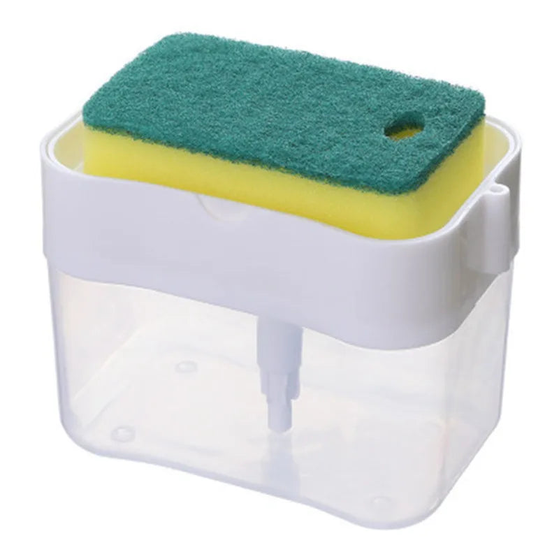 Dish Soap Press Liquid Outlet Box Press Type Automatic Filling Box Soap Box Scouring Pad Washing Liquid Storage Box