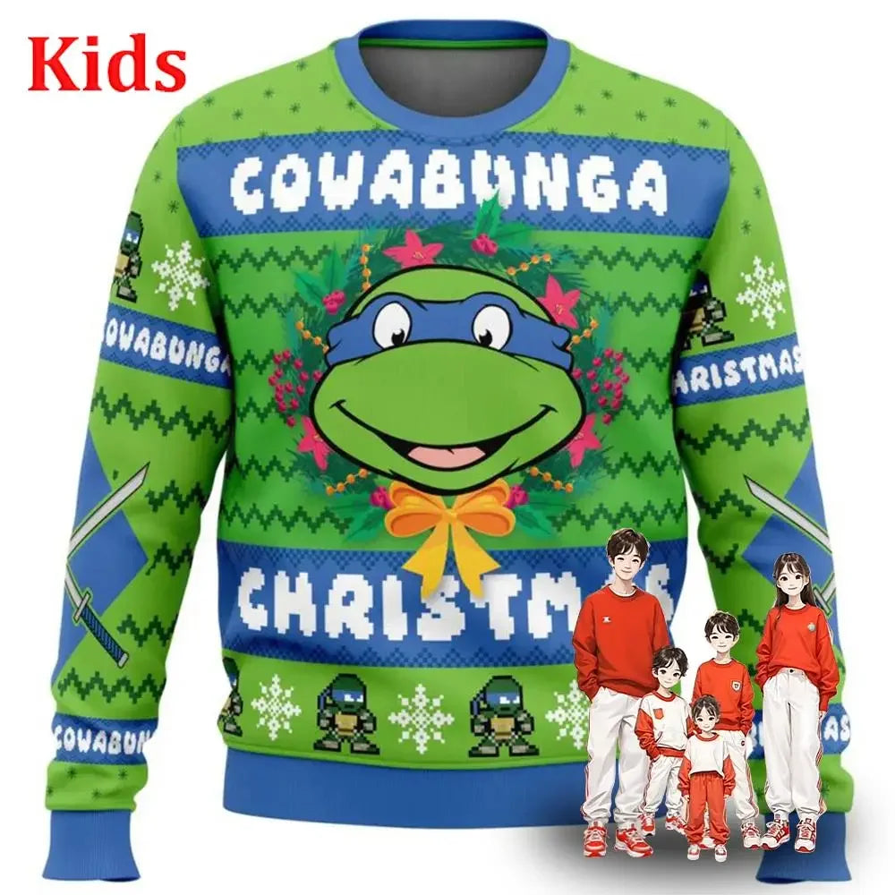 Ugly Christmas Sweater Christmas Sweater Gift Santa Claus Pullover Kids 3D Sweatshirt And Top Autumn And Winter Clothi  Casaco