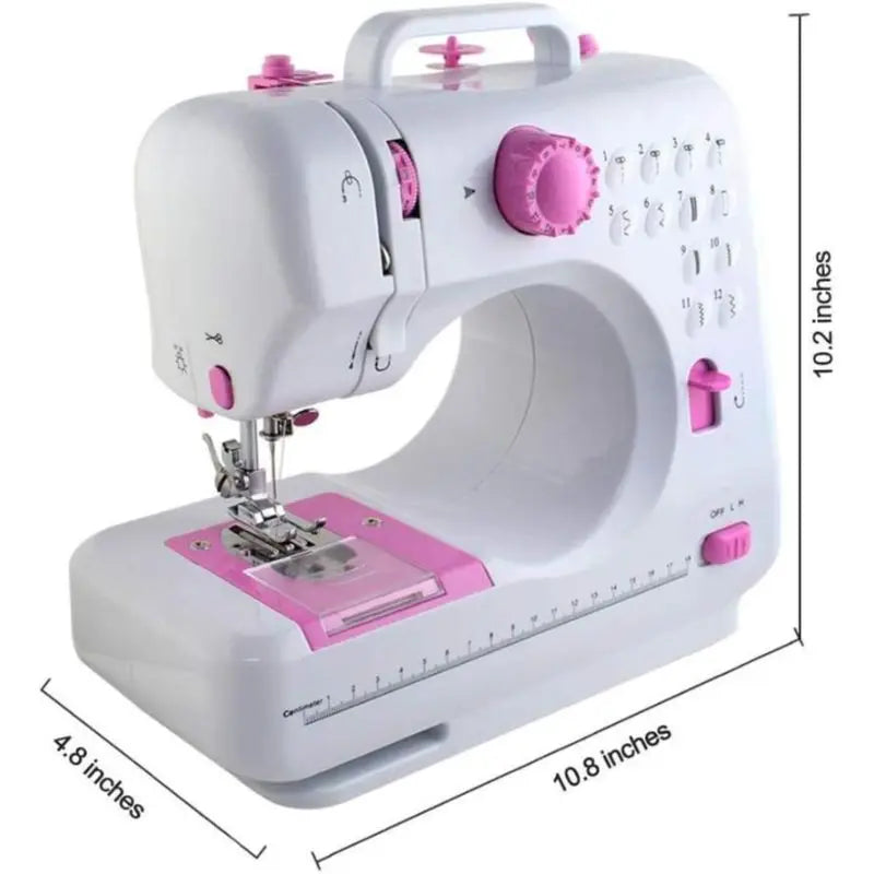 Mini Portable Electric Sewing Machine 12 Built-in Stitches for Home Travel DIY for Household