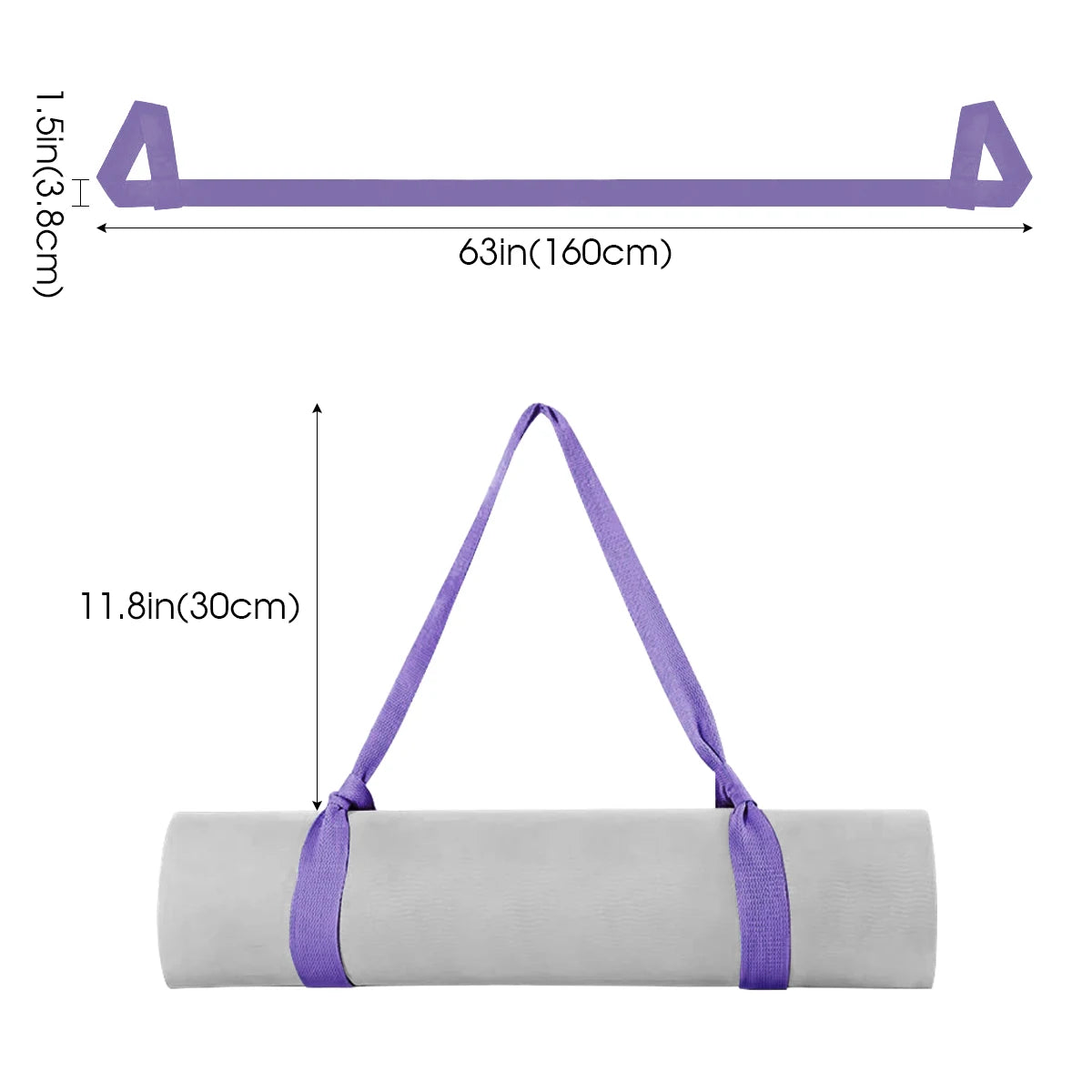 Yoga Mat Strap Yoga Mat Bundle Strap Shoulder  Carry Straps Sports Stretch Strap Floor Mat Storage Strap Yoga Mat Bag Tied Rope