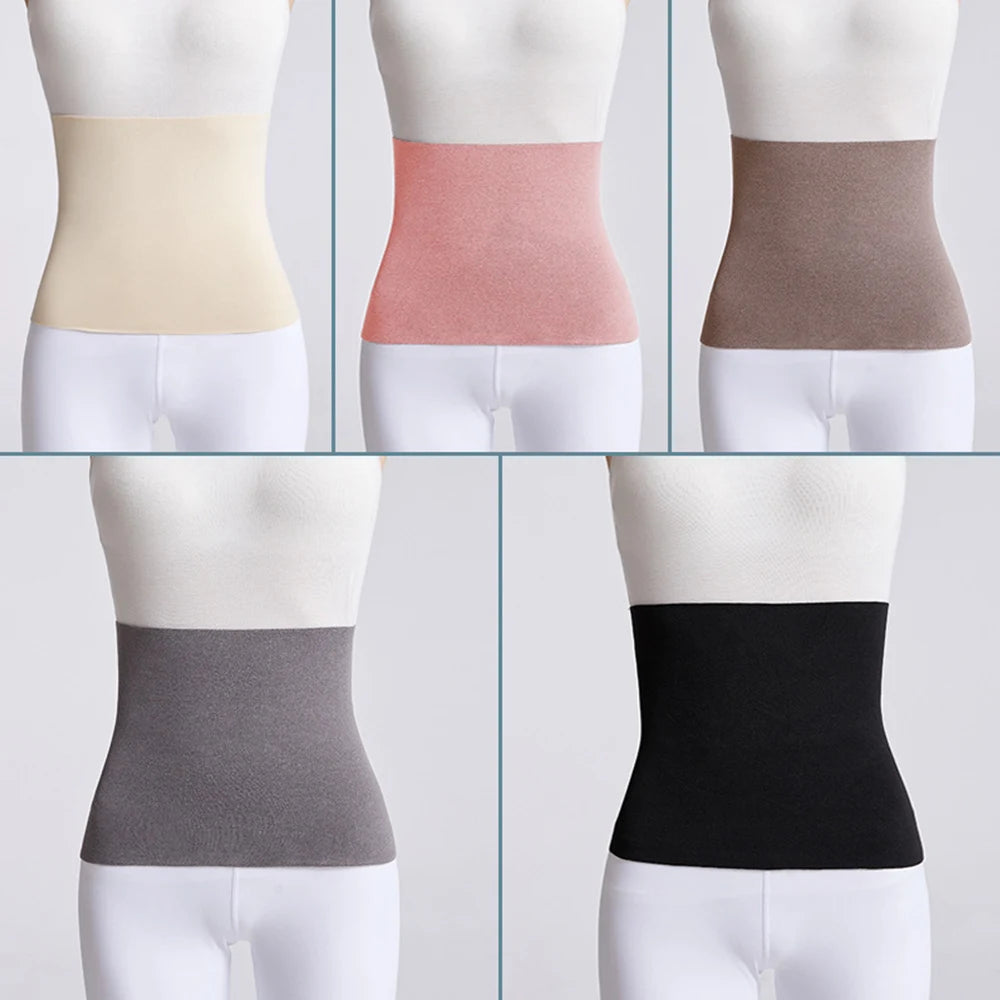 Winter Warm Thermal Waist Support Unisex Elastic Cotton Cloth Abdomen Back Pressure Warmer Inner Wear Belly Protector 2023 New