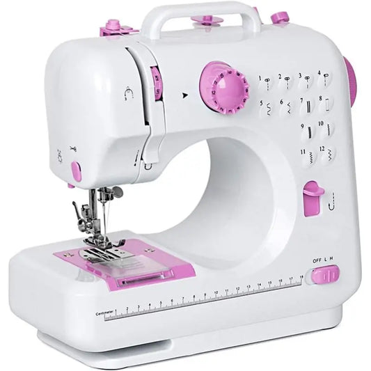 Mini Portable Electric Sewing Machine 12 Built-in Stitches for Home Travel DIY for Household