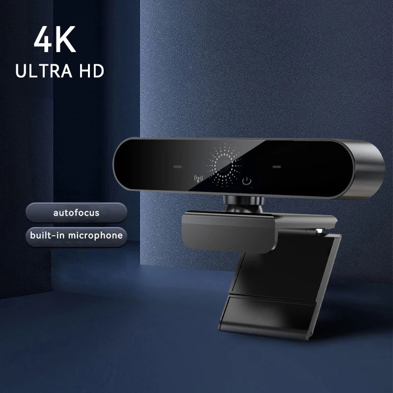 Full HD 4K Webcam 1080P 30FPS Autofocus Streaming Web Camera PC Living Stream Laptop Camera With Mics Webcams for Tiktok/YouTube