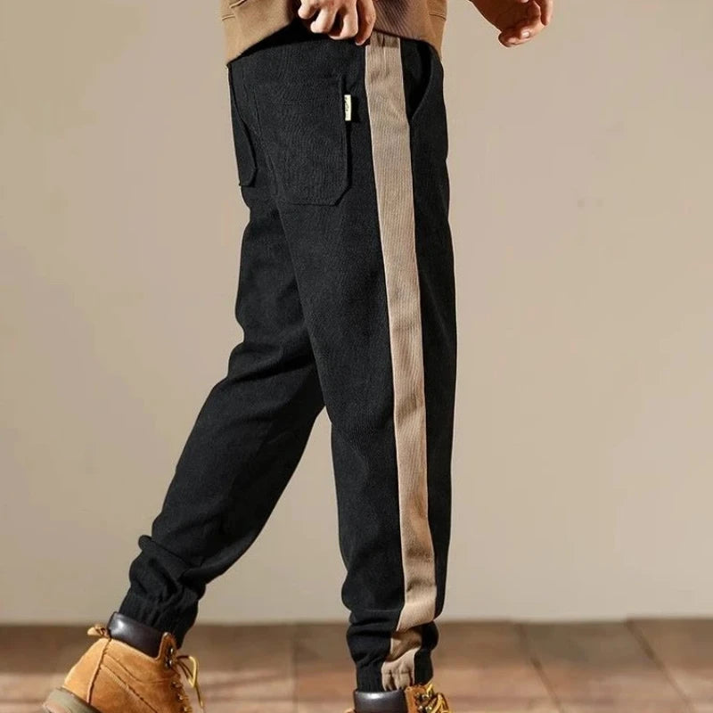 Fleece-lined Corduroy Trousers Man Baggy Cargo Pants For Men Street Luxury Aesthetic Cheapest Slacks Casual Techwear Designer