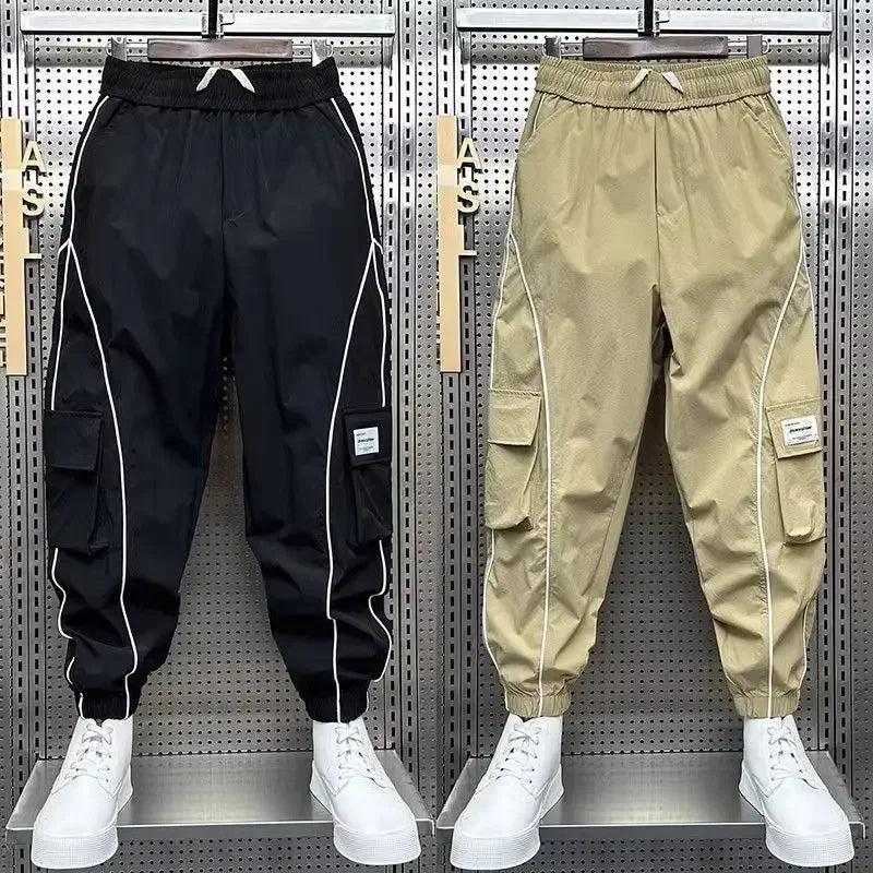 New In Harem Cargo Pants for Men Korean Style Trousers Man Long Fashion Street Harajuku Designer High Quality Cheapest Techwear