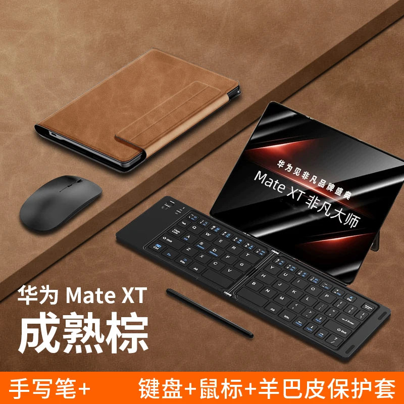 Wireless keyboard For Samsung Galaxy Z Fold 6 5 4 3 2 Case Mous Foldable Desk Mobile Phone Holder Aluminium For OnePlus Open