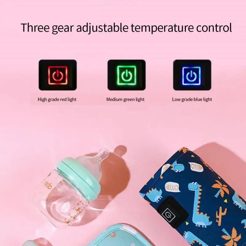 1pc Portable Bottle Warmer, Long-lasting Constant Temperature, With Three Different Temperature Modes ,Halloween, Thanksgiving,