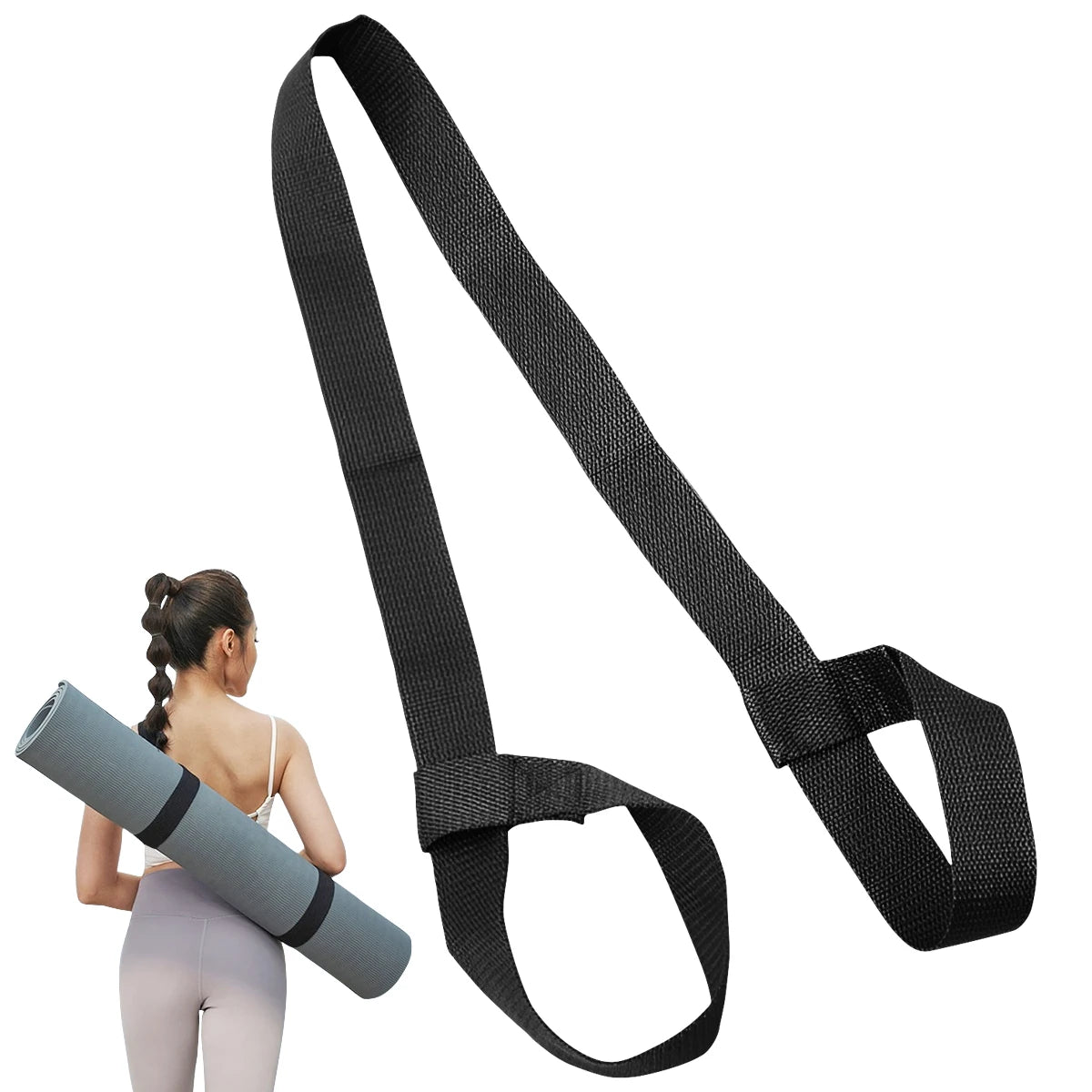 Yoga Mat Strap Yoga Mat Bundle Strap Shoulder  Carry Straps Sports Stretch Strap Floor Mat Storage Strap Yoga Mat Bag Tied Rope