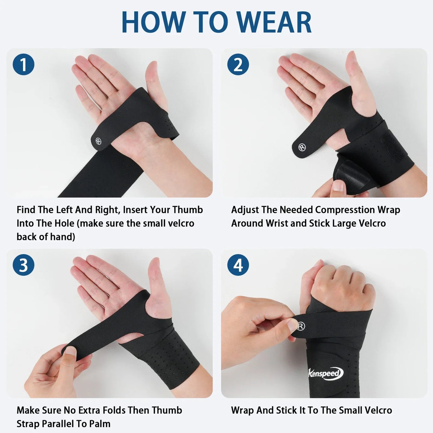 1PCS Adjustable Compression Wrist Support Brace for Sports, Carpal Tunnel, and Pain Relief – Comfortable and Durable Wrap