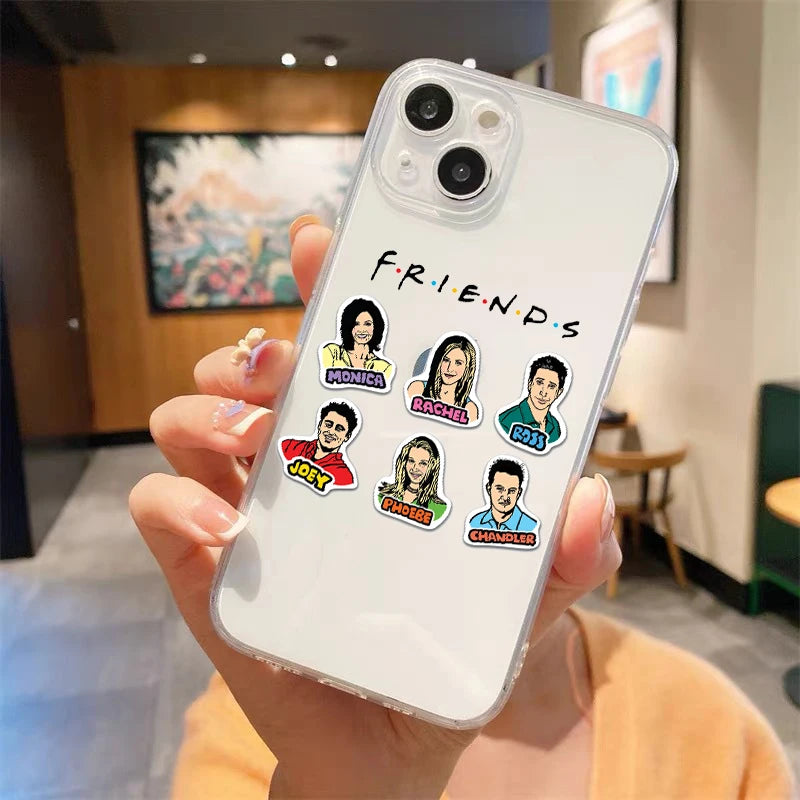 Friends TV Show Central Perk Luxury Transparent Soft Phone Case For iPhone 15 14 13 12 11 Pro Max XS X XR 7 8 Plus Cover Fundas