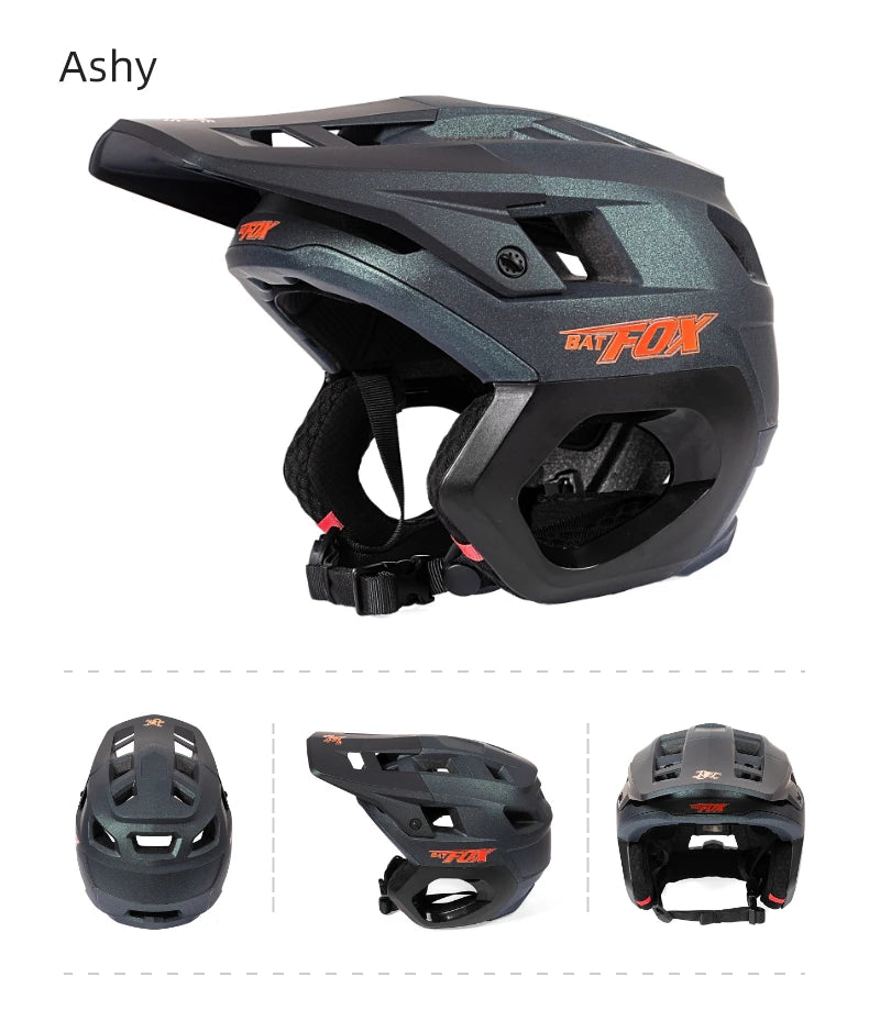 BATFOX bike helmet cycling dh mtb Integrally-molded helmet road mountain safely hat men racing riding casco ciclismo helmets