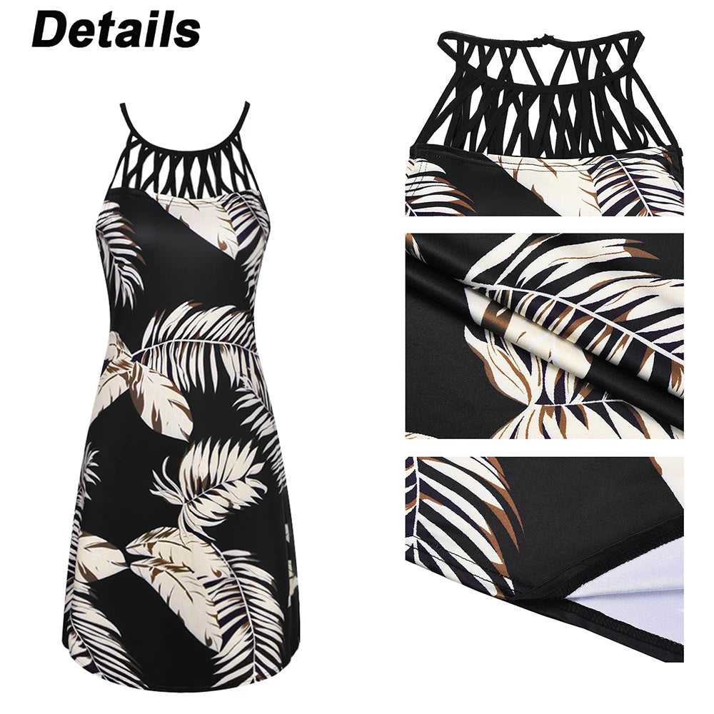 Sexy Dress For Women 2024 Summer Fashion Korean Slim Sleeveless Vacation Beach Sundress Elegant Female Clothing Vestidos Mini Dr