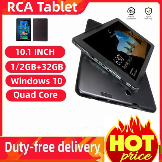 RCA 10.1 INCH Windows 10 Tablet Intel X5-Z8350 Quad Core CPU 1GB/2GB RAM 32GB ROM 1280 x 800 IPS USB 3.0 HDMI 6000mAh Battery