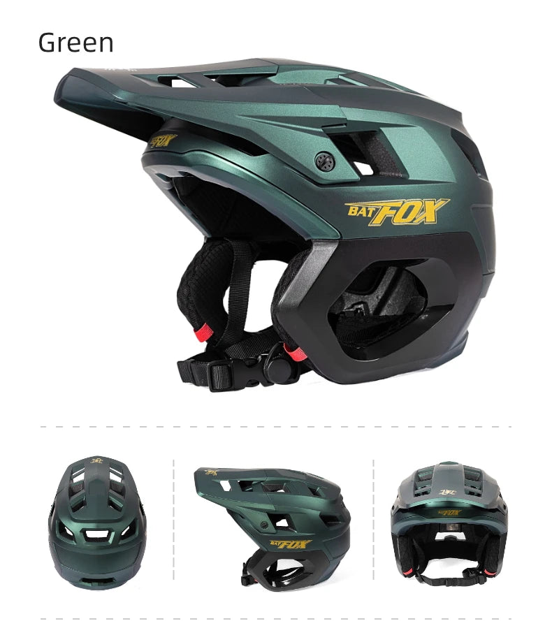 BATFOX bike helmet cycling dh mtb Integrally-molded helmet road mountain safely hat men racing riding casco ciclismo helmets