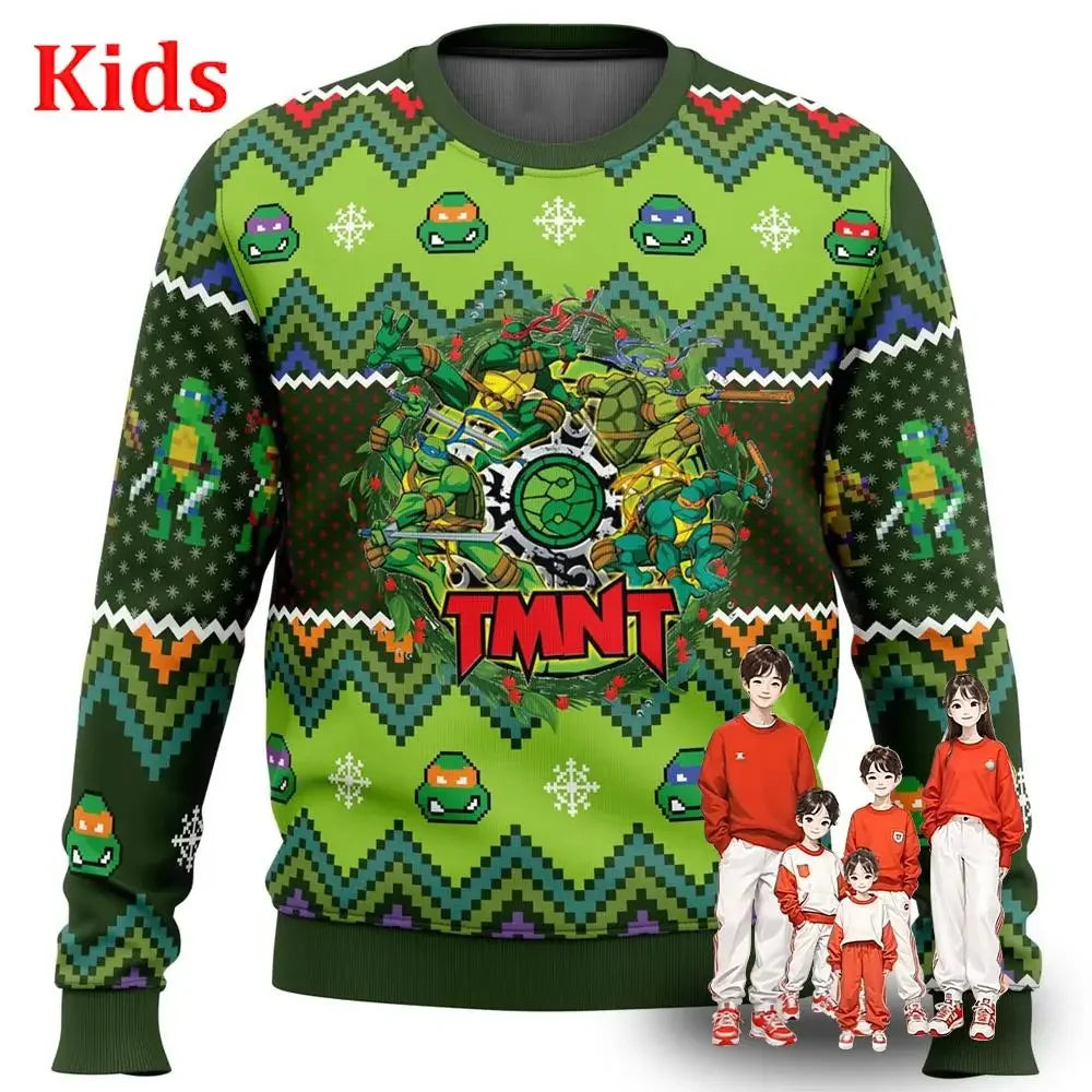 Ugly Christmas Sweater Christmas Sweater Gift Santa Claus Pullover Kids 3D Sweatshirt And Top Autumn And Winter Clothi  Casaco