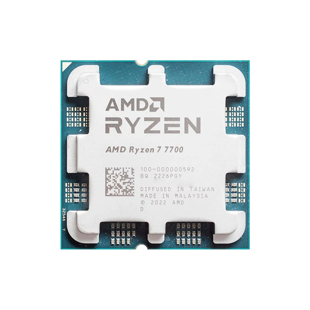 AMD Ryzen 7 7700 New R7 7700 8-Core 16-Thread 5.3GHz L3=32MB 5NM DDR5 CPU Integrated Graphics RDNA2 2CU Socket AM5 but no fan