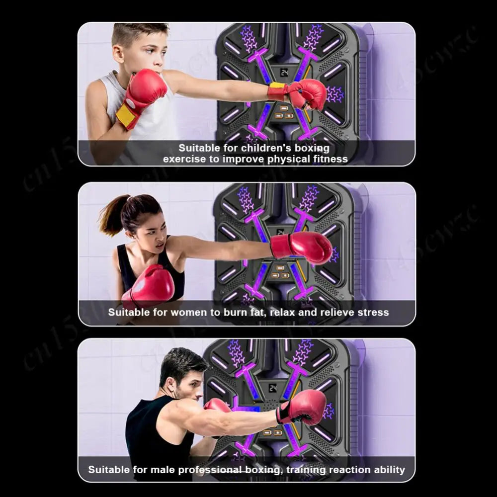 Smart Music Boxing Machine Music Boxing Trainer Boxing Training Punching Equipment Wall-Mounted Boxing Wall Target