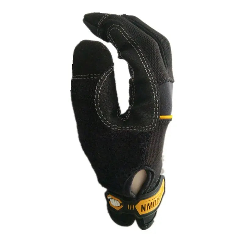 Genuine Safety Performace Extra Durable Puncture Resistance Non-slip Working Gloves(Small/Medium/Large/XL/XXL/XXXL,black).