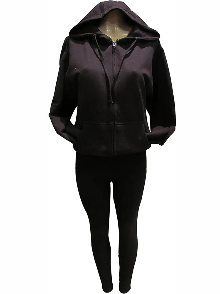 Multicolor Rhinestone Cross and Angel Wings Black Zipper Hoodie