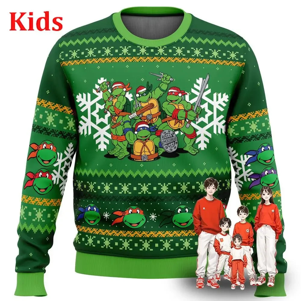 Ugly Christmas Sweater Christmas Sweater Gift Santa Claus Pullover Kids 3D Sweatshirt And Top Autumn And Winter Clothi  Casaco